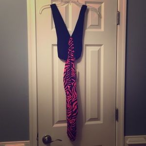 Forever 21 Neon Pink & Black Dress